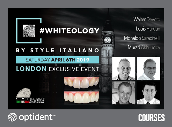 #Whiteology by StyleItaliano & Optident – London