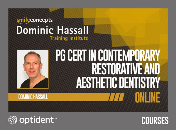 PG Cert in Contemporary Restorative and Aesthetic Dentistry ONLINE