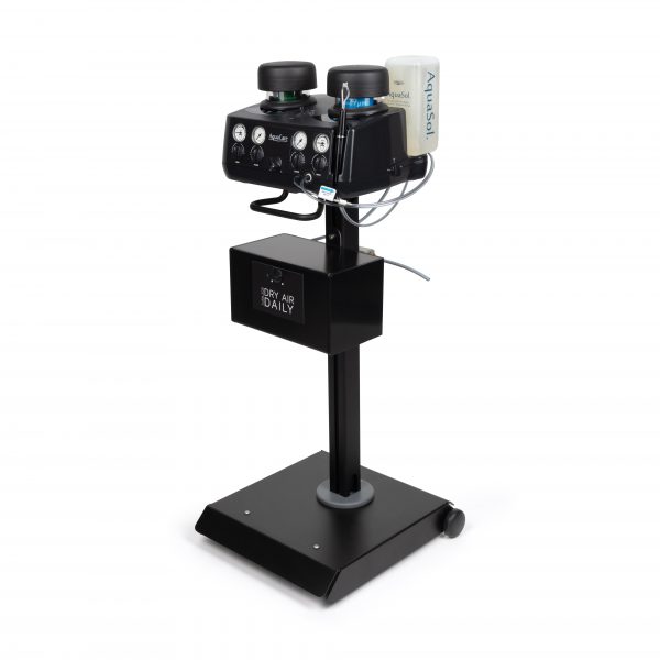 Aquacare Twin Stand/Dryair Black - Optident Ltd