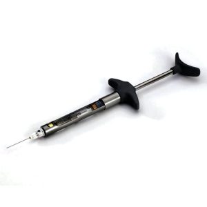 Aspiject is a self aspirating syringe using a standard anaesthetic cartridge - Optident Ltd